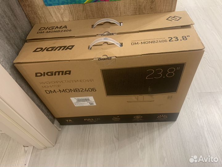 2 монитора FullHd 23,8 дюйма Digma