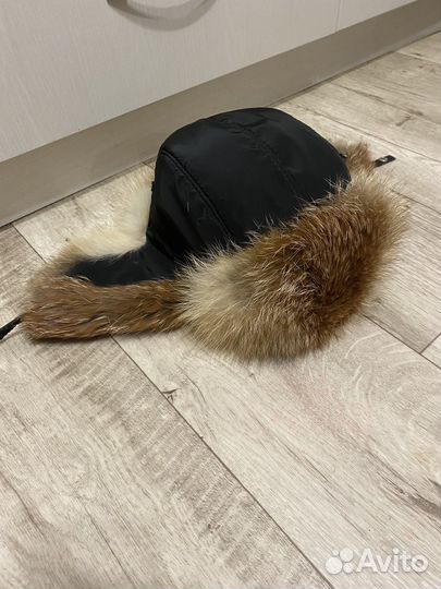 Шапка ушанка мужская с натуральным мехом