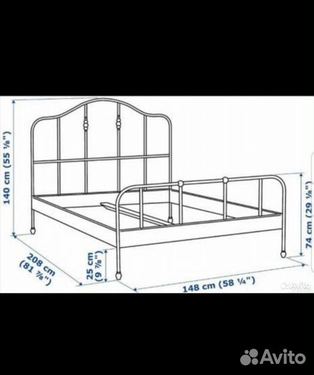 Кровать IKEA sagstua