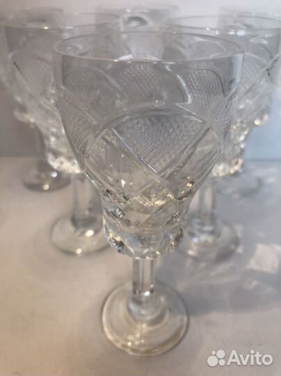 Хрусталь СССР: наборы фужеров, рюмок
