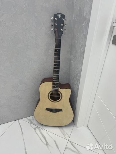 Акустическая гитара дредноут с вырезом rockdale
