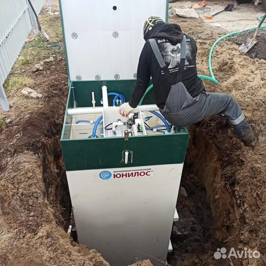 Монтаж автономной канализации септик / биостанция