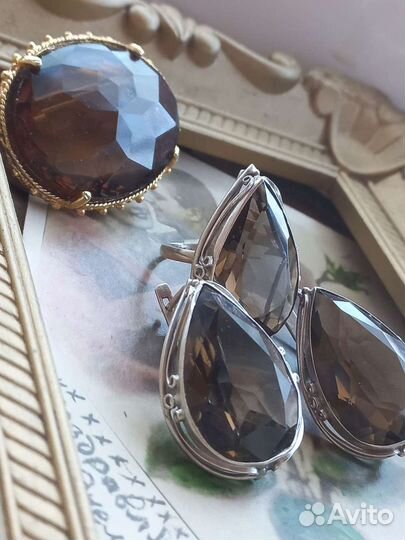 Дымчатый кварц 925