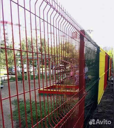 Сетка для забора 3d