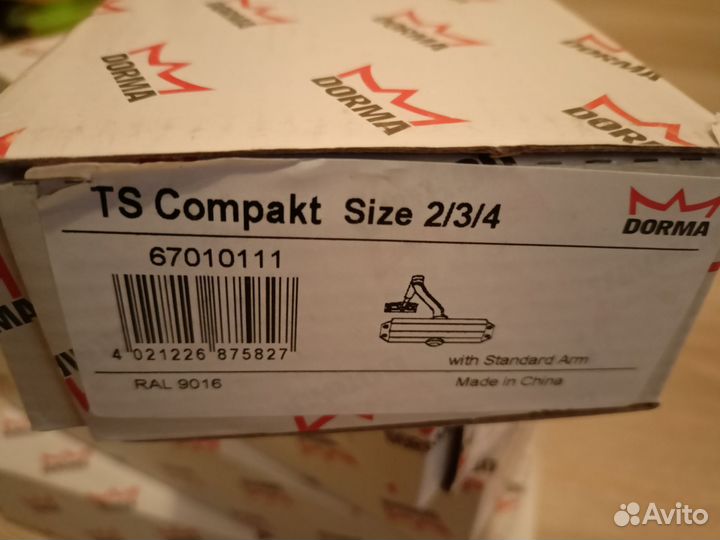 Доводчик дверной Dorma TS Compakt