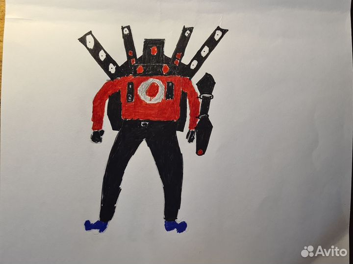 Детский рисунок спикер титан