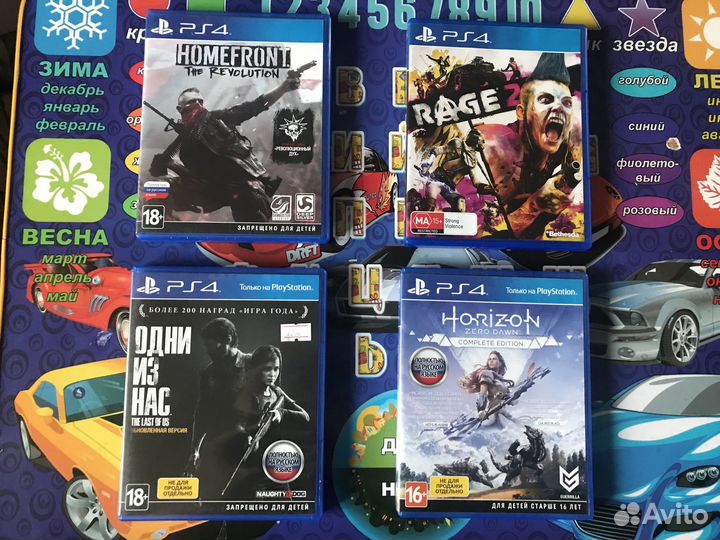 Лицензионные диски с играми для Sony PS4