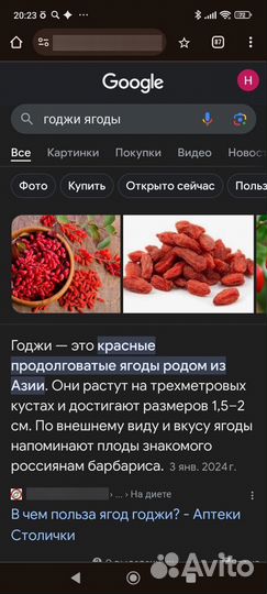 Ягоды годжи