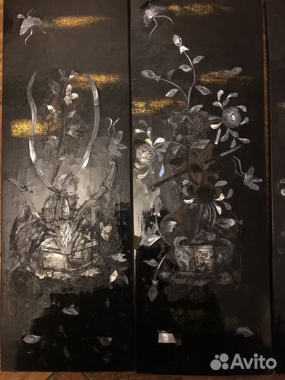 Триптих 13х39см,дерево,для реставрации