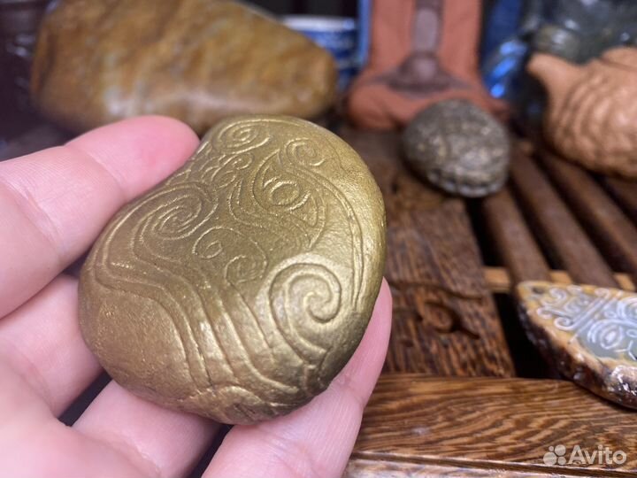 Голова Дракона речная галька кинцуги