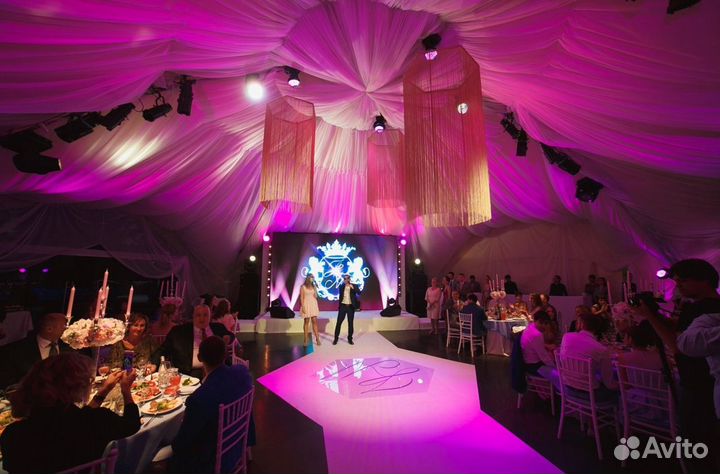 Светодиодный экран на свадьбу 4*2 метра