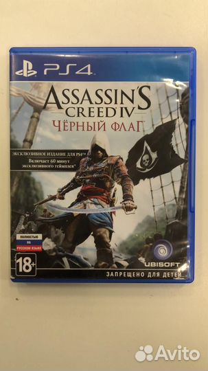 Диск на PS4 Assassin'S Creed IV