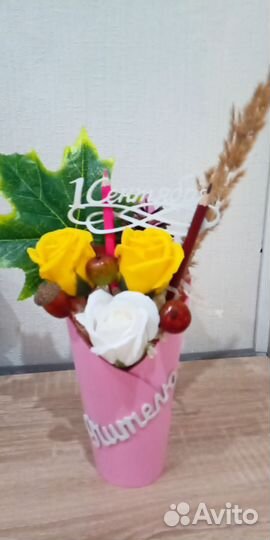 Букет из мыльных цветов