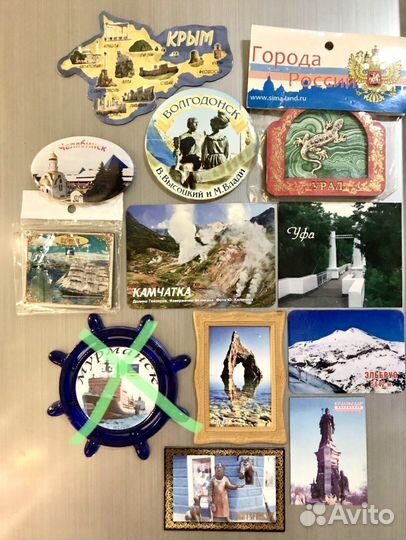 Магниты на холодильник из разных стран