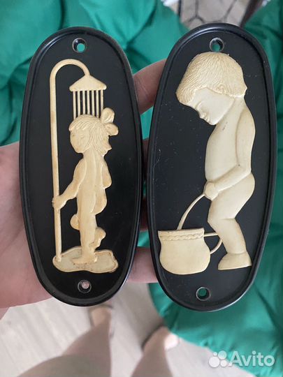 Таблички на дверь туалет ванная СССР