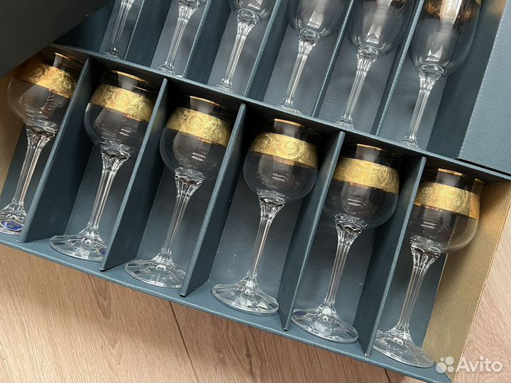 Новый набор фужеров Bohemia 18 шт