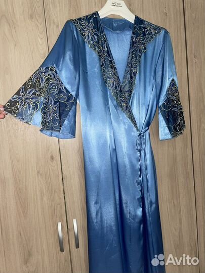 Халат женский шелковый 50 размер