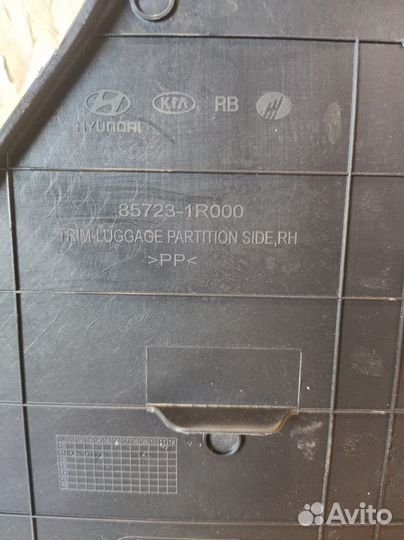 Обшивка багажника правая Hyundai solaris 1
