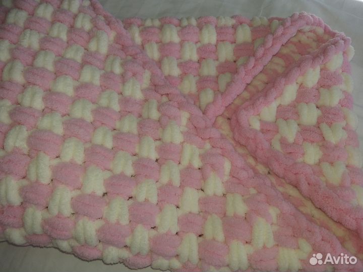 Вязанный плед детский