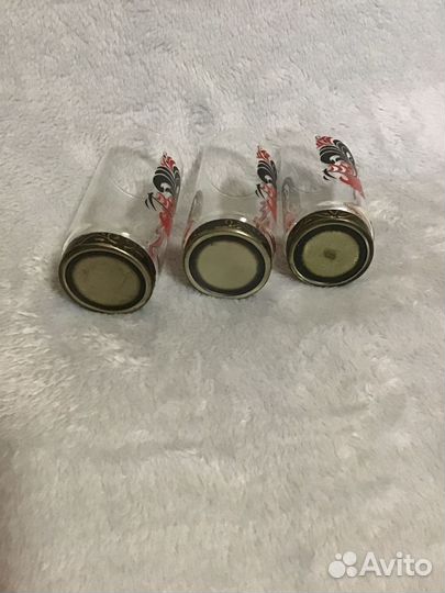 Хрустальные рюмки с мельхиором СССР