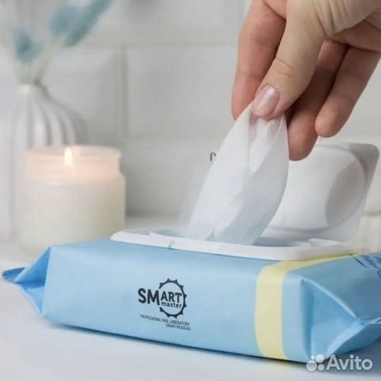 Влажные мицеллярные салфетки для кожи SMART, 50шт