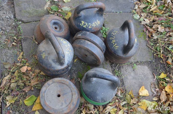 Гири 16 24 32 кг разборные