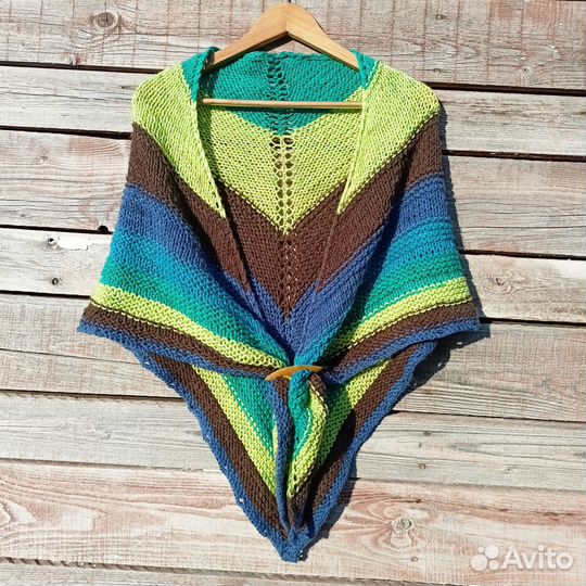 Шаль платок бактус ручная работа