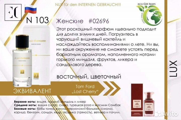 Духи женские от 5 мл