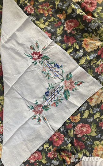 Салфетка льняная ручная работа