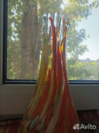 Ваза цветное стекло