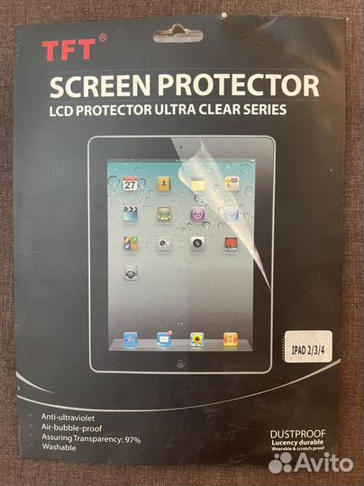 Защитная пленка дисплея iPad 2/3/4 глянцевая