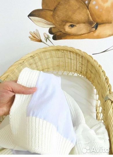 Плед вязаный для малыша