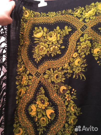 Павловопосадский платок шерсть СССР