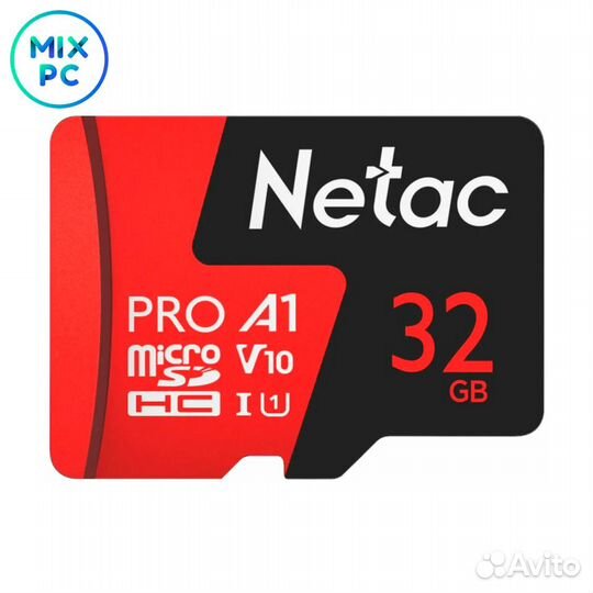 Флеш карта microSD 32GB Netac P500 Extreme Pro (SD
