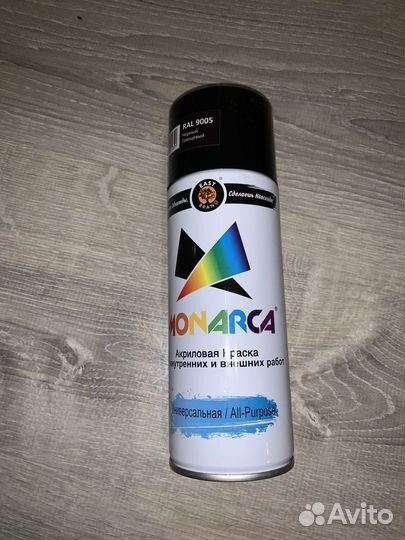 Краска manarca черный глянец