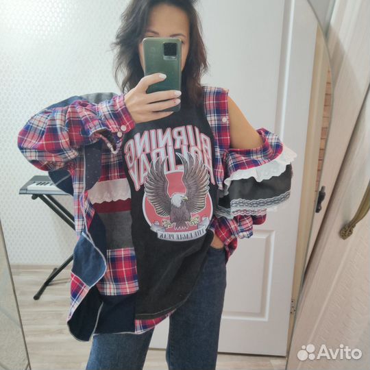 Рубашка пэчворк