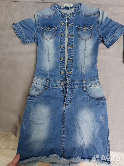 Женская одежда пакетом джинсовая 40-42