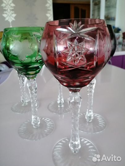 Хрустальные фужеры. De Lorrain Франция