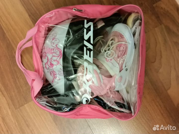 Набор Kreiss ролики раздвижные + защита, р. 26-29K