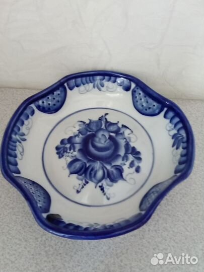 Блюдо под заливное/ Салатники гжель