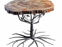 Окаменелое дерево - стол авторский