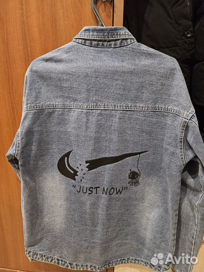 Джинсовая рубашка мужская