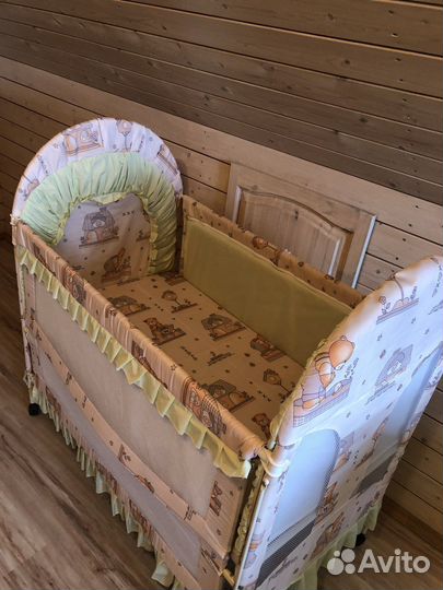 Кровать манеж leader kids