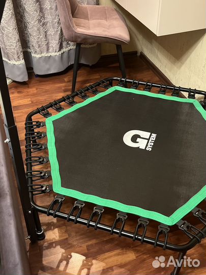 Батут для фитнеса с ручкой