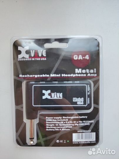 Усилитель для наушников Xvive GA-4 Metal