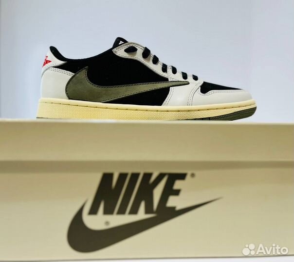 Кроссовки Nike Jordan 1 Low “Travis Scott Olive”