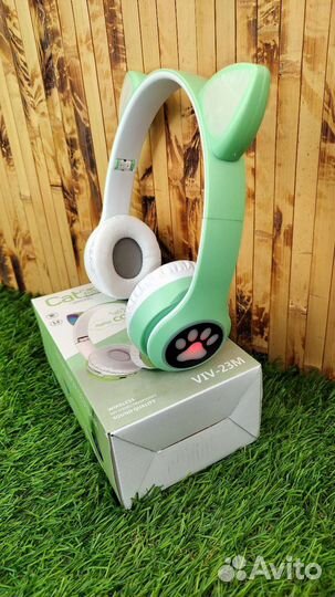 Детские беспроводные наушники Котик