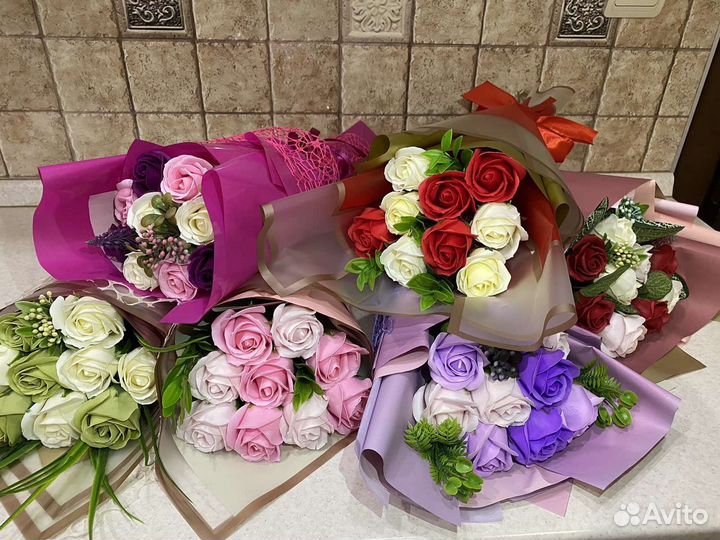 Мыльные букеты