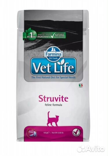 Корм для кошек Vet life struvite