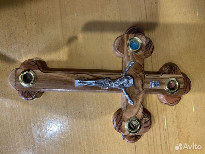 Освещенный Деревянный Крест из Иерусалима